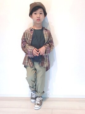 「秋のカフェオレコーデ」｜「アイテム（その他）」を使った、タロイモさん（キッズ・110cm）の秋コーディネート