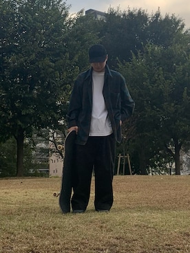 「スケボー」｜「アイテム（その他）」を使った、ナルキさん（メンズ・170cm）の秋コーディネート