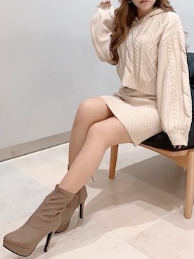 「LIPSERVICE（リップサービス）のアイテム」を使った、rinaさん（レディース・158cm）の秋コーディネート