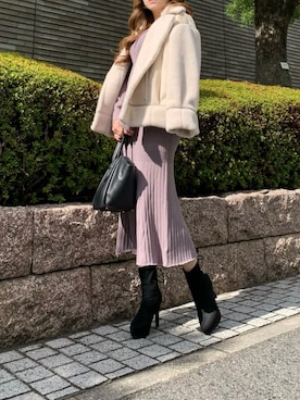 「LIPSERVICE（リップサービス）のアイテム（ブルゾン）」を使った、rinaさん（レディース・158cm）の秋コーディネート