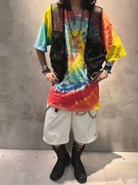 「アイテム（チノパンツ）」を使った、𝓓𝓪𝓲𝓴𝓲🧞‍♂️さん（メンズ・180cm）の夏コーディネート