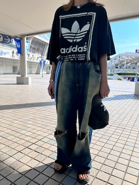 「アイテム（帽子）」を使った、𝓓𝓪𝓲𝓴𝓲🧞‍♂️さん（メンズ・180cm）の夏コーディネート