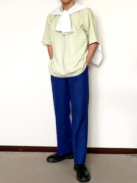 青パンツ のメンズ人気ファッションコーディネート Wear