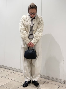 「アイテム（レインシューズ）」を使った、LILIさん（レディース・157cm）の冬コーディネート