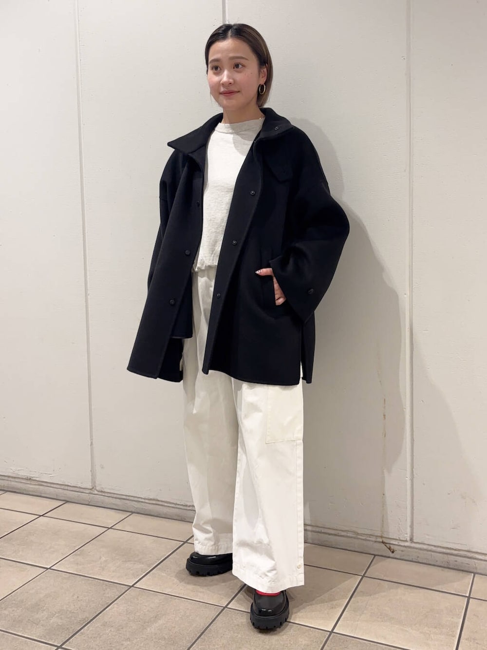 かぐれ（カグレ）の「ウールスタンドショートコート（その他