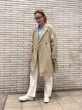 「アイテム（その他アウター）」を使った、LILIさん（レディース・157cm）の春コーディネート