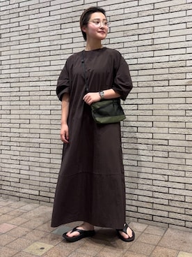「URTECH」｜「アイテム（ワンピース/ドレス）」を使った、LILIさん（レディース・157cm）の夏コーディネート