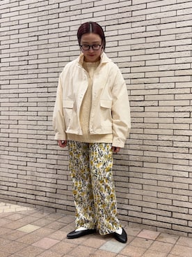 「アーバンリサーチドアーズ」｜「アイテム（マウンテンパーカー）」を使った、LILIさん（レディース・157cm）の春コーディネート