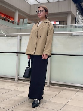 「骨格ウェーブ」｜「アイテム（オールインワン・サロペット）」を使った、LILIさん（レディース・157cm）の夏コーディネート