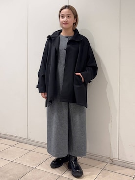 ウールタックジャンパースカートを使った人気ファッション