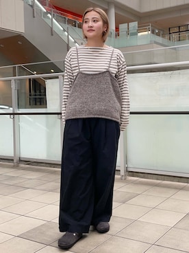 タグ付き　かぐれ　アルパカ　ニット　キャミソール　アーバンリサーチ かぐれアルパカニットキャミソール 新品タグ付き かぐれ カラーネップ