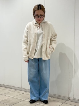 「クリスマス」｜「アイテム（バレエシューズ）」を使った、LILIさん（レディース・157cm）の冬コーディネート