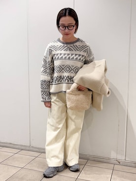 「COLD BREAKER（コールドブレーカー）のアイテム」を使った、LILIさん（レディース・157cm）の冬コーディネート