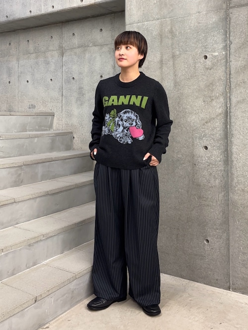 GANNI Shiny Quilt Midi Jacket（ダウンジャケット/コート）｜GANNI