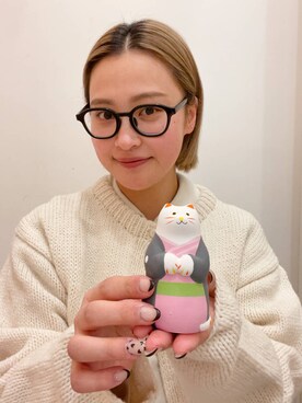「アイテム（フィギュア）」を使った、LILIさん（レディース・157cm）の冬コーディネート