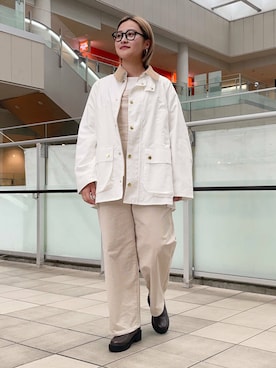 「骨格ウェーブ」｜「アイテム（オールインワン・サロペット）」を使った、LILIさん（レディース・157cm）の秋コーディネート