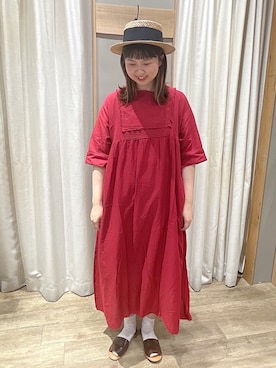 「Samansa Mos2（サマンサ モスモス）のセパレートサンダル（サンダル）」を使った、takita.さん（レディース・165cm）の春コーディネート