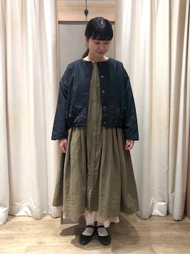 「SVEC（シュベック）のカンフーシューズ kung fu Shoes / ストラップパンプス（バレエシューズ）」を使った、takita.さん（レディース・165cm）の秋コーディネート