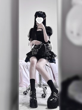 「量産型」｜୨୧ねおちゃん୨୧さん（レディース・153cm）の夏コーディネート