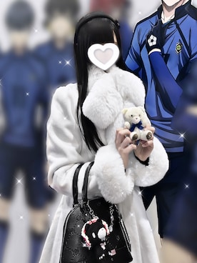 「アイテム（ヘアアクセサリー）」を使った、୨୧ねおちゃん୨୧さん（レディース・153cm）の秋コーディネート