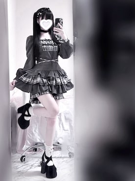 「アイテム（カチューシャ）」を使った、୨୧ねおちゃん୨୧さん（レディース・153cm）の秋コーディネート