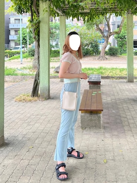 「Java（ジャバ）のアイテム」を使った、いしのさん（レディース・160cm）の夏コーディネート