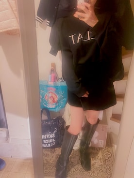 「ap retro（アプレトロ）のアイテム」を使った、Hikaru Sanoさん（レディース・154cm）の冬コーディネート