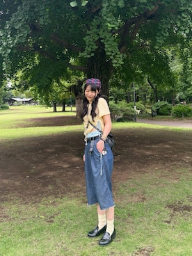 「アイテム（ローファー）」を使った、sonoさん（レディース・162cm・20代）の夏コーディネート