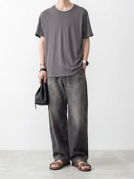 「ATTACHMENT（アタッチメント）のアイテム」を使った、AT_MMさん（メンズ・173cm）の春コーディネート