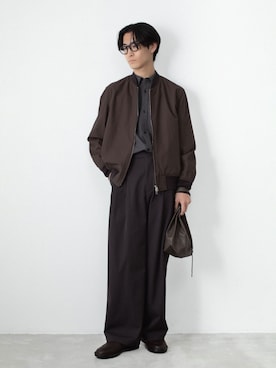 「ATTACHMENT（アタッチメント）のアイテム（パンツ）」を使った、AT_MMさん（メンズ・173cm）の春コーディネート