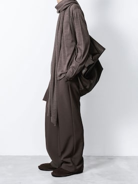 「アイテム（スリッポン）」を使った、AT_MMさん（メンズ・173cm）の冬コーディネート