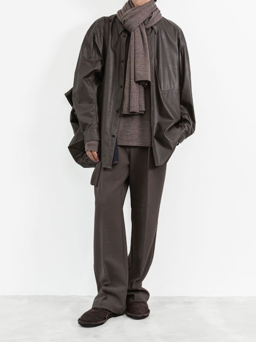 セオリーリュクス　ELBEY LIGHT LEATHERライトレザーシャツ　ML ライトリバージャケット（81105503） | R-ISM(Women