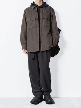 「アイテム（パーカー）」を使った、AT_MMさん（メンズ・173cm）の秋コーディネート