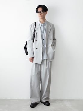 「ATTACHMENT（アタッチメント）のアイテム」を使った、AT_MMさん（メンズ・173cm）の春コーディネート