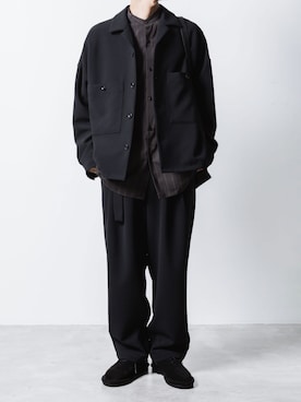 「アイテム（スリッポン）」を使った、AT_MMさん（メンズ・173cm）の秋コーディネート