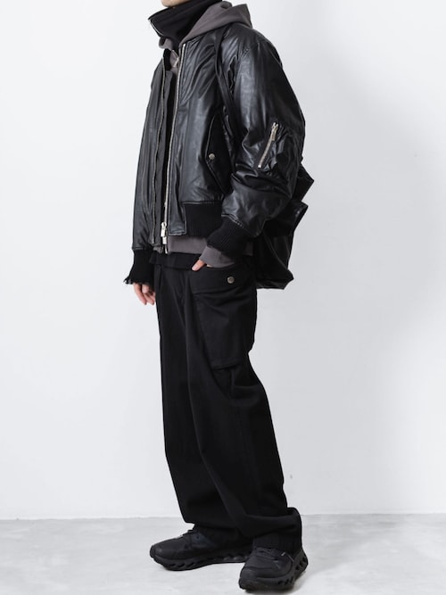 セール】シンセティック スエードレザー ボンバーJKT / SYNTHETIC