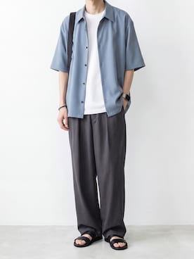 「ATTACHMENT（アタッチメント）のアイテム」を使った、AT_MMさん（メンズ・173cm）の春コーディネート