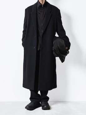 「アイテム（チェスターコート）」を使った、AT_MMさん（メンズ・173cm）の秋コーディネート