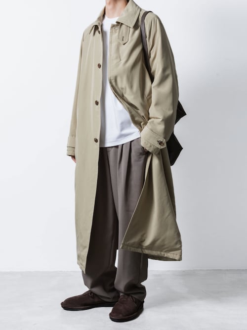 フィブリルポプリン パディング バルマカーンコート / FIBRIL POPLIN