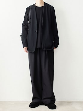 「ATTACHMENT（アタッチメント）のアイテム（パンツ）」を使った、AT_MMさん（メンズ・173cm）の秋コーディネート