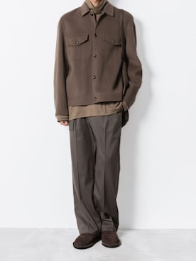 「アイテム（スリッポン）」を使った、AT_MMさん（メンズ・173cm）の冬コーディネート