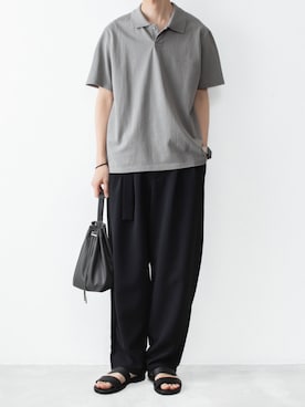 「ATTACHMENT（アタッチメント）のアイテム」を使った、AT_MMさん（メンズ・173cm）の春コーディネート