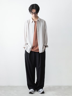 「ATTACHMENT（アタッチメント）のアイテム」を使った、AT_MMさん（メンズ・173cm）の春コーディネート