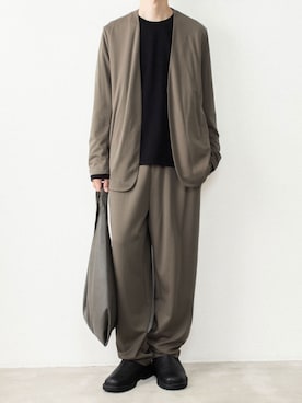 「ATTACHMENT（アタッチメント）のアイテム（パンツ）」を使った、AT_MMさん（メンズ・173cm）の秋コーディネート