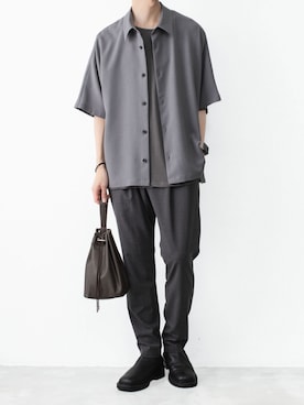「ATTACHMENT（アタッチメント）のアイテム（バッグ）」を使った、AT_MMさん（メンズ・173cm）の夏コーディネート