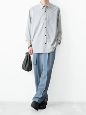「ATTACHMENT（アタッチメント）のアイテム（バッグ）」を使った、AT_MMさん（メンズ・173cm）の夏コーディネート