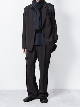 「アイテム（ストール/ショール）」を使った、AT_MMさん（メンズ・173cm）の冬コーディネート