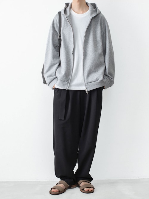 ATTACHMENT（アタッチメント） パーカー CO/PE ダブルニット ジップ