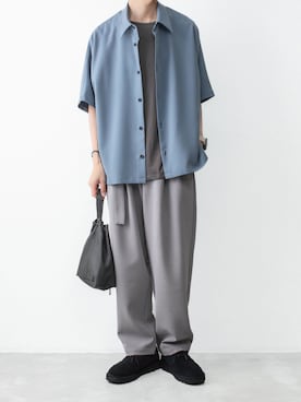 「ATTACHMENT（アタッチメント）のアイテム（バッグ）」を使った、AT_MMさん（メンズ・173cm）の夏コーディネート