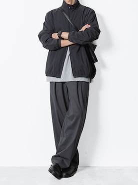 「アイテム（スリッポン）」を使った、AT_MMさん（メンズ・173cm）の秋コーディネート